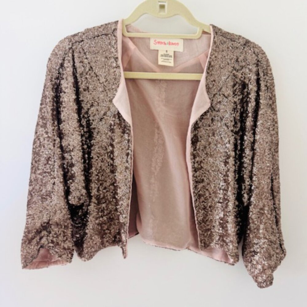 STICH & KNOT Sequin Short Jacket - Anthropologie